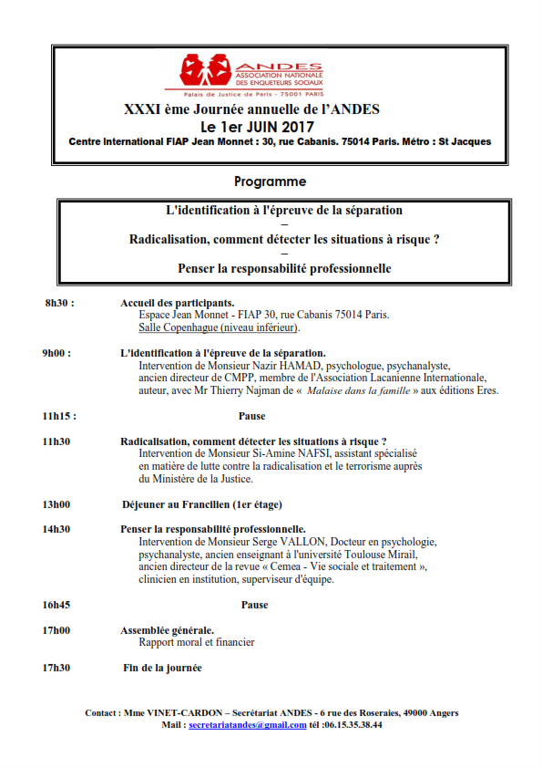 31 ème journée annuelle de l'ANDES